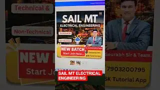 SAIL MT RECRUITMENT 2025 |  Electrical Engineering | New Vacancy Syllabus | #shorts #shortsfeed #yt