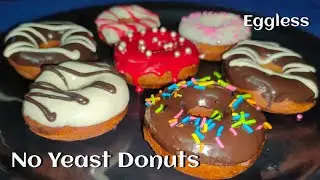 No Yeast Donuts | Eggless Donut Recipe | Homemade Donuts | Deepa's Desserts