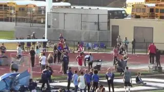 FSB 200m Heat 1 at Sunset League Prelims 4-28-17 - Los Alamitos Boys