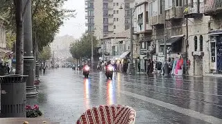 Walking Tour Jerusalem Israel in the Rain