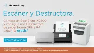 Consigue gratis* una destructora de documentos Leitz al comprar un iX2500