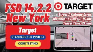 Tesla FSD v14.2.2 проехала 7,3 мили по оживленному району Квинс, Нью-Йорк, до магазина Target все...