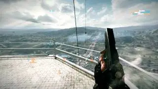 Battlefield 3 - Top of the Tower while it Falling (Caspian Border) [HD]