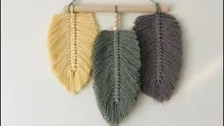 DIY Macrame Leaf Tutorial #easydiy #macrametutorial #bohemiandecor #trendingshorts #wallhanging