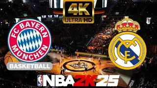 [TURKISH AIRLINES EUROLEAGUE 2024/2025] FC Bayern Munich vs Real Madrid - NBA2K25