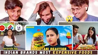 Trying Most Expensive Fast Food of Every Brand In India|Pakistani Reaction | Nishu tiwari #reaction