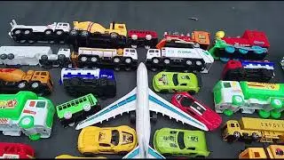 UNBOXING MAINAN MOBIL POLISI,TRUK,CONTAINER,KERETA THOMAS,PESAWAT,TRUK MOLEN
