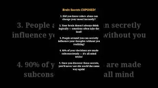 Mind Tricks That Will Astonish You | 5 Shocking Psychology Facts