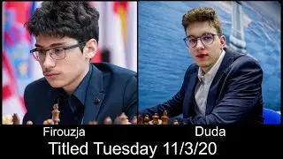 Titled Tuesday. Alireza Firouzja, Kevin From Thechesswesbite.com and Jan-Krzysztof Duda.