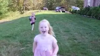 FOX MAKES FRIENDS WITH CUTE CHILDEREN, PET SILVER FOX