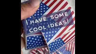 Cool Ideas! Unique American Flag Thermal Sticker Labels From MUNBYN Sticker Printer