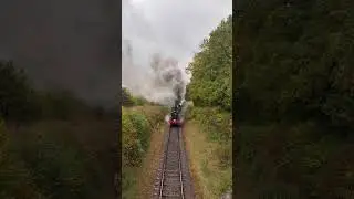 Steaming up the grade! #historic #engineering #steam #train #locomotive #UK #power #noise