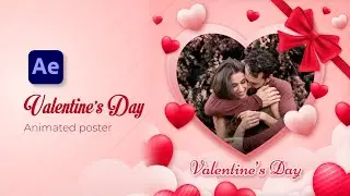 Valentines Day 2023 | Motion Graphics After Effects Tutorial | Free After Effects template