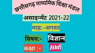 cg board class 10th science assignment answer 2021 August(1)
