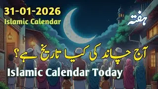 Aaj Chand Ki Kya Tarikh Hai || 30 January 2026 || Hijri Calendar 2026 || #islamicdate 