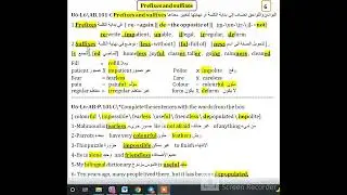 U6 L6 AB P 101 C Prefixes and Suffixes