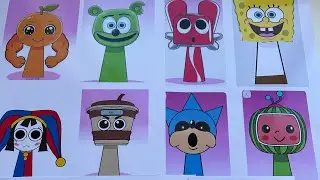 Sticker book💎Sprunki- Sponge bob🌈Gummy Bear🌈Roblox💫Squid Game 