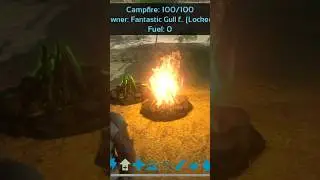 Ark Survivor Evolved Mobile Game || Crafting Campfire & Sleeping Bag #shorts #arksurvivalevolved