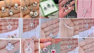 Silver Chain Designs || Silver Chain With Pendant For Girls || Silver Chain price #silverjewllery