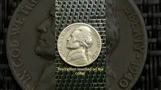 👀 Rare 1940 No Mint Mark Jefferson Nickel Coin