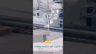 forplus six-axis robot water jet cutting ABS Material #shortvideo #shorts #youtubeshorts #viralvideo