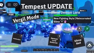 Tempest Update (obtaining Rimuru Fighting Style🔮 & SDT Vergil🤺) - AOPG roblox