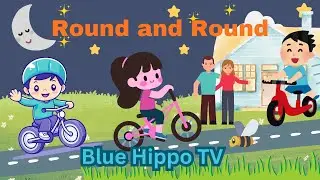 🚲 Round and Round | 🎵 Wheels Go Round | |  Fun Cycle Song for Kids |🎵  Kids songs