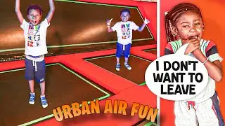 URBAN AIR TRAMPOLINE PARK FUN **CAILEY THREW A TEMPER TANTRUM**