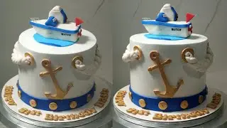 NAUTICAL THEMED CAKE I Seaman cake design I MimilouKitchen