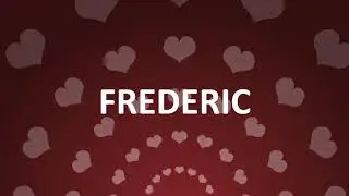 HAPPY BIRTHDAY FREDERIC