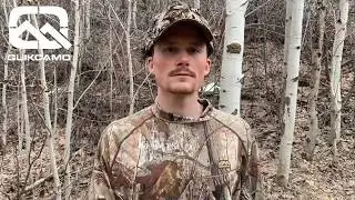 QuikCamo Demo - 3D Leafy Camo Face Mask Hat for Turkey Hunting