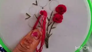 🌸 &ldquo;Hand Embroidery Pillow Cover 🌸 | Simple Stitches, Beautiful Design | Satisfying Art&rdquo;
