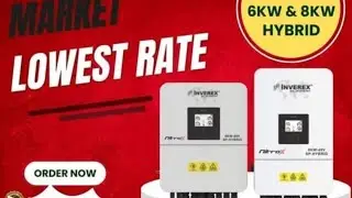 #6kw solar system jinko 585n type dublle glass nitrox 6 kw inverex inveter and neon nt2500 battry!.