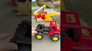 Xe &ocirc; t&ocirc; c&ocirc;ng tr&igrave;nh P167 | Satisfying video, ladder truck assembly #shorts