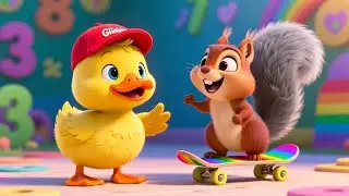Learning Cars with Baby Duck 🚗🦆 | Fun Vehicle Learning Song for Kids | Playful Nursery Rhyme