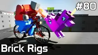 Brick Rigs PL [#80] ROWER & Jednorożec w MIEŚCIE ?! /z Plaga