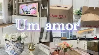 Casa decorada, comprinhas Camicado, artesanato, rotina de dona de casa