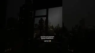 Thunderstorm from my nyc apartment👀 #nycapartment #thunderstorm #lightning #aesthetic