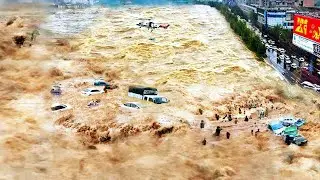 China's Flooding Disaster: Aerial Footage Unveils the Widespread Devastation