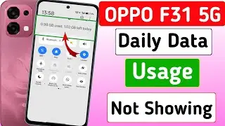 OPPO F31 5g mobile daily data usage not showing | OPPO mobile mein daily data usage kaise lagaen