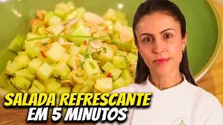 Chuchu com Maçã Verde? Salada Refrescante, Crocante e Inusitada!