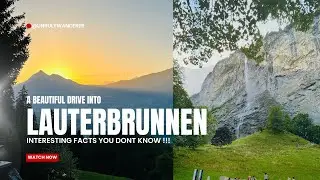 A beautiful drive into Lauterbrunnen, Swiz #switzerland #facts #drive #topthings #travel 