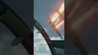 P-38 destroys BF-110  #shorts #enlisted
