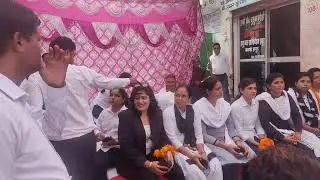 Addressing Advocates on strike at Hapur Courts along with Team 173.