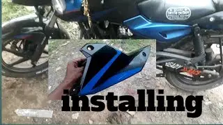 Pulsar 150 engine guard  installing