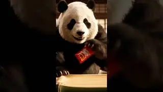 Panda mestre de kung fu