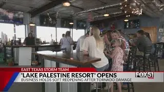 Lake Palestine Resort reopens after tornado damage