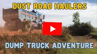 Dump truck adventure on dusty road must see #bigtruck #automobile 