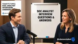 🎙️ SOC Analyst Interview Prep | Real-World Scenarios & Expert Answers