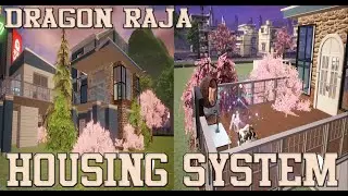 Dragon Raja Housing system Build Hacks Glass Balcony Swing and Plant trees basement